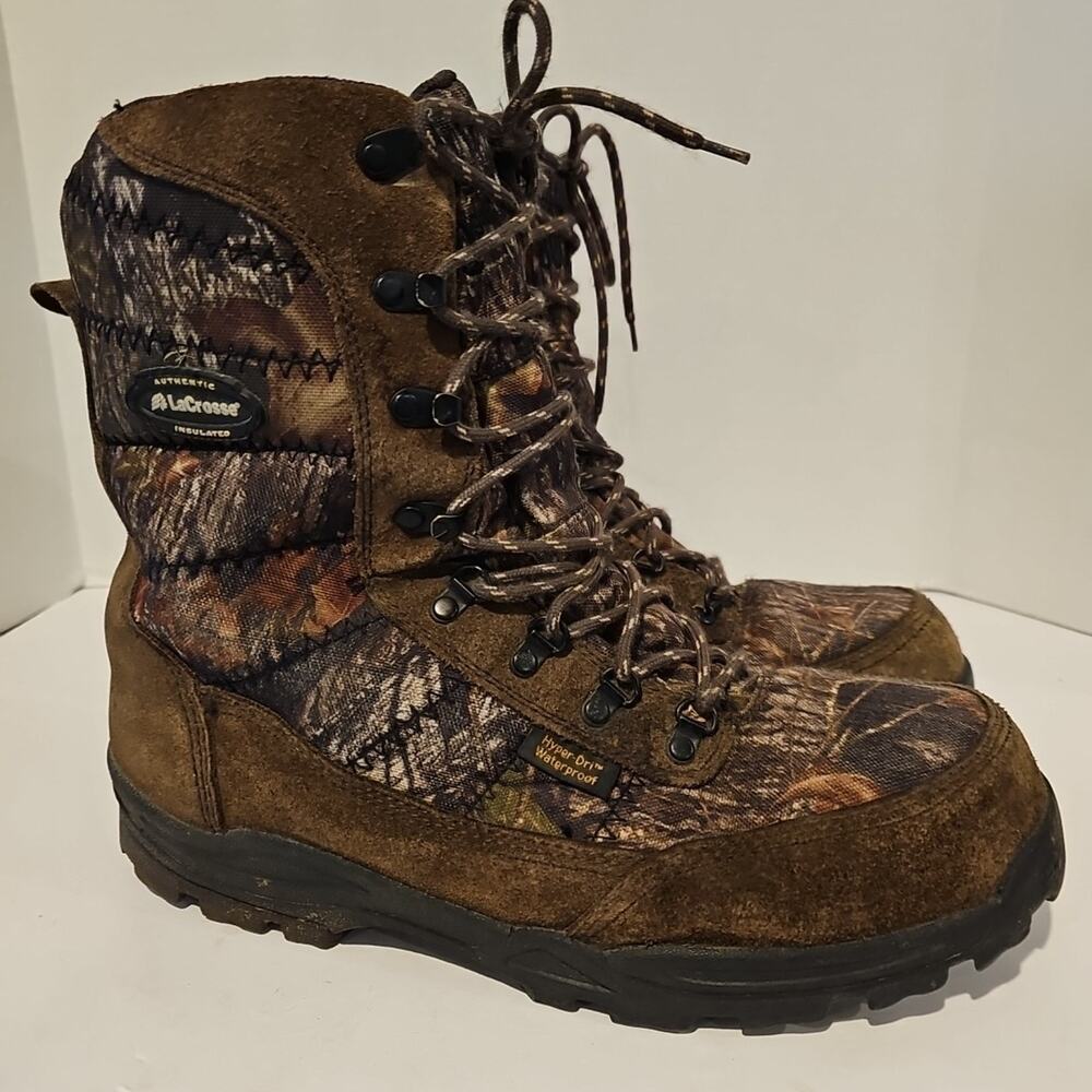 Lacrosse Silencer HD 8” 800gram Insulation Realtree Camo Men’s Sz 14